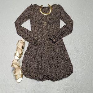 Atos Lombardini Long Sleeve Italian Bubble Dress